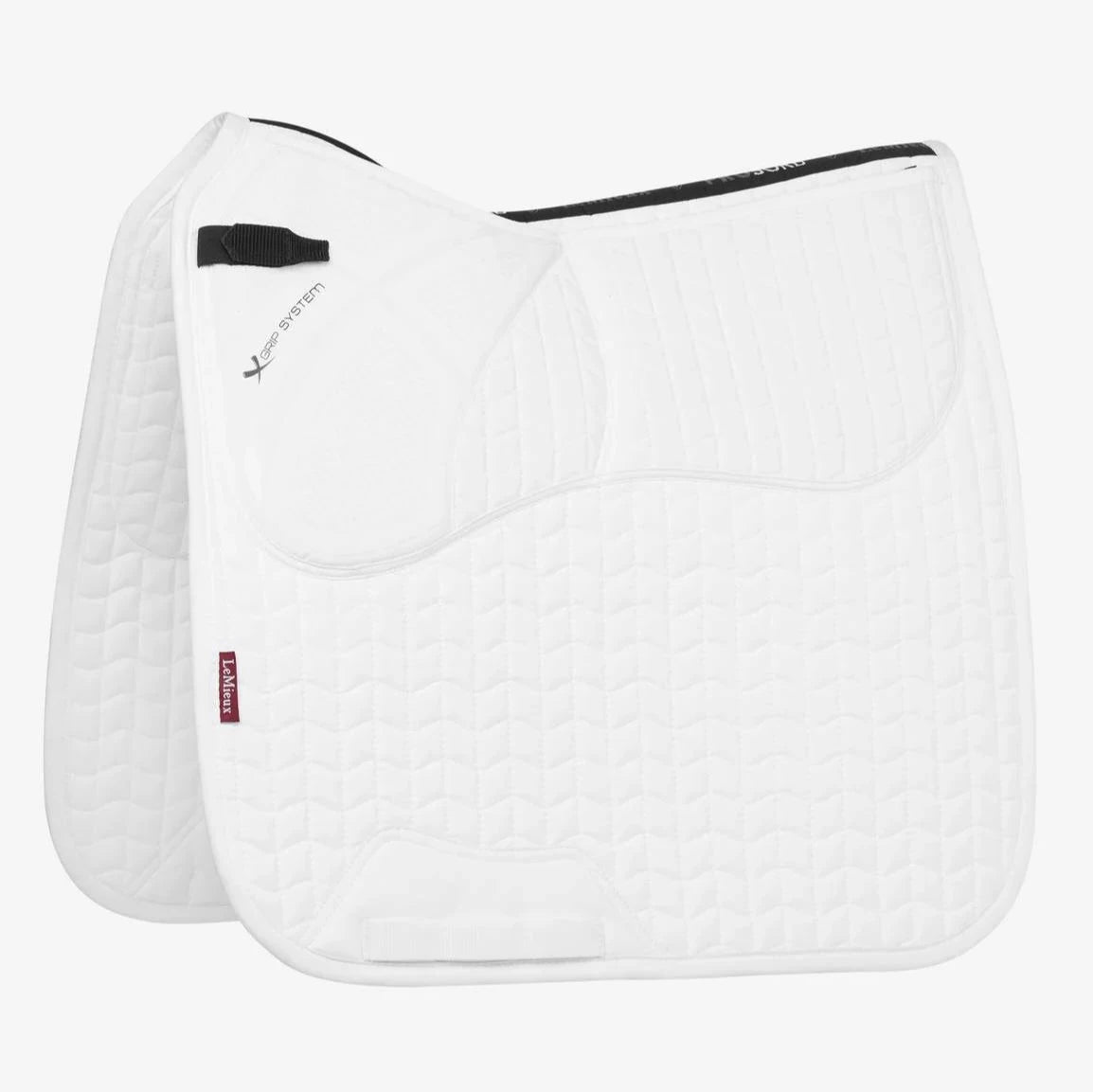 LeMieux ProSorb Plain 2 Pocket Dressage Saddle Pad - Breathable & Shock Absorbing for Equestrian Training & Competition