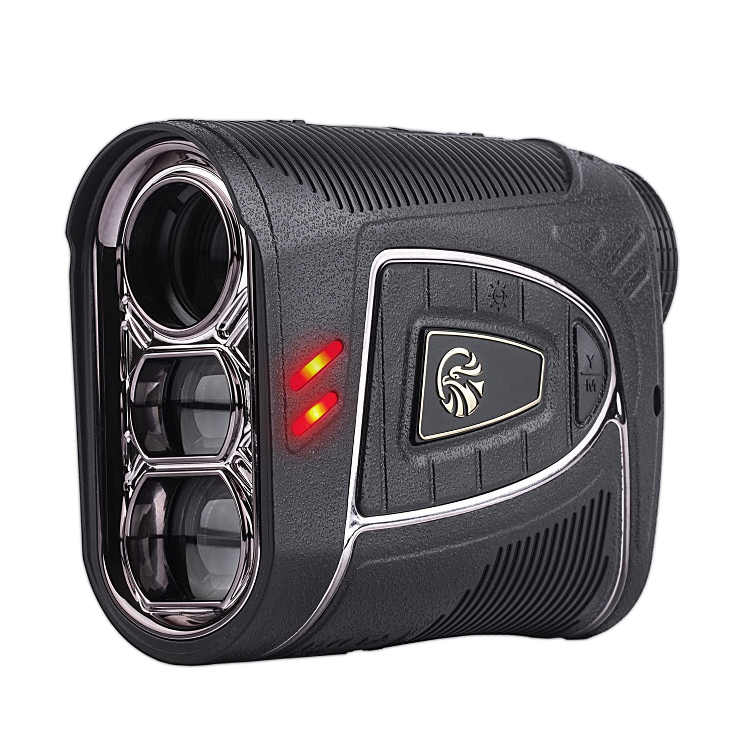 Fetch Falcon OLED Laser Golf Range Finder - 3rd Gen, 6X Magnification, High Precision Slope Mode with Scan, Flag Lock Vibration, Powerful Magnetic Black (2500 Yards) - Perfect for Golf Tournaments & Practice Sessions