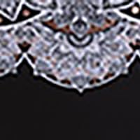 Black White Lace Print