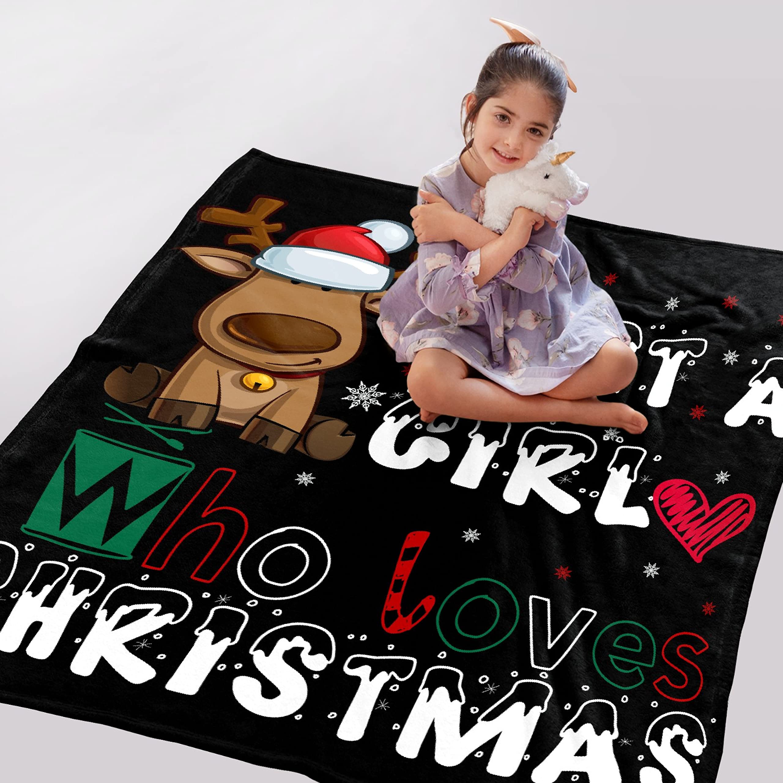 Cozy Christmas Throw Blanket for Winter - Happy New Year Gift for Son & Daughter | Lightweight Flannel Micro Blanket 120