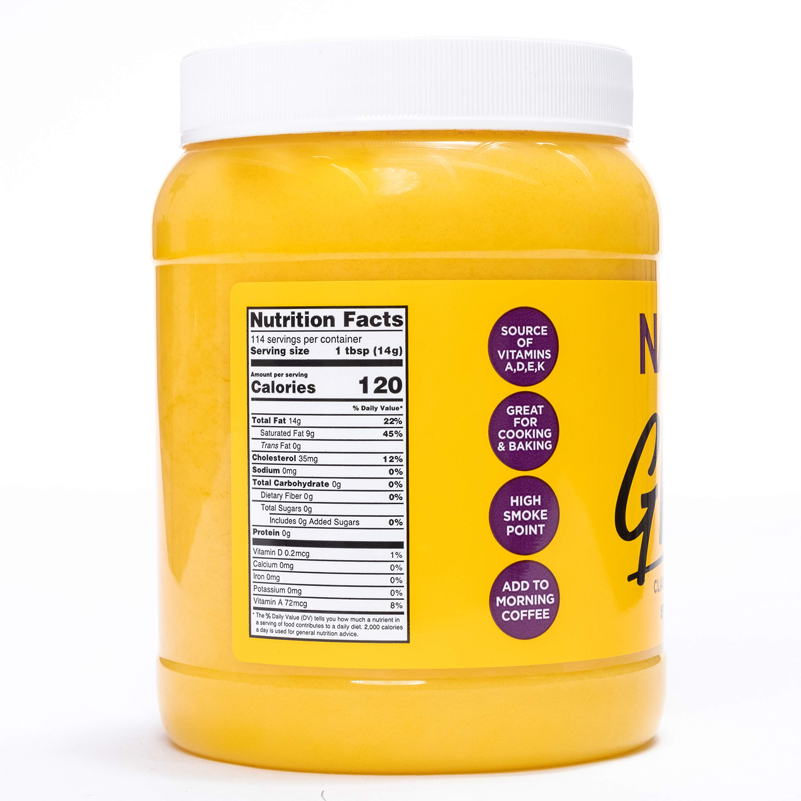 Nanak Pure Desi Ghee - Authentic Clarified Butter in 56-Oz Jar | Perfect for Indian Cooking, Baking & Healthy Lifestyle