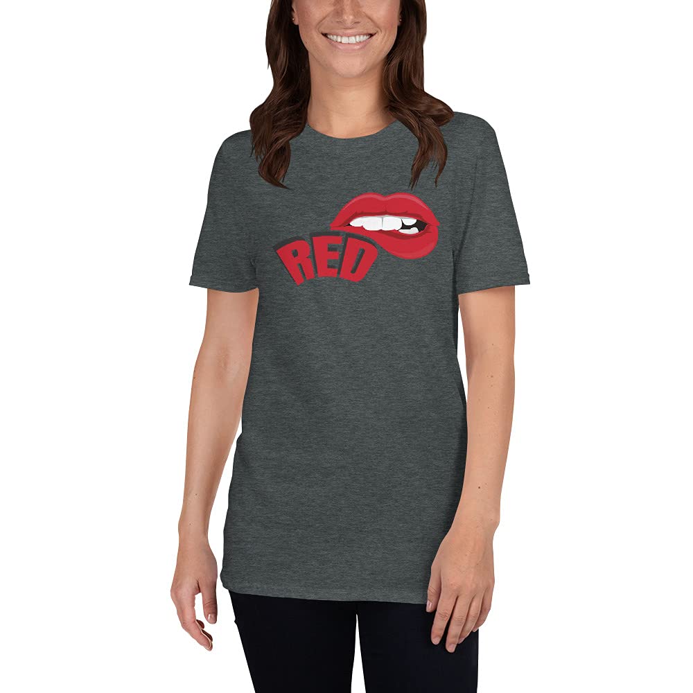 Red - Swifty Lipstick Music Lovers Dance Floor Design Tailgate Parties Picnic T-Shirt for Concerts, Festivals, and Outdoor Events
