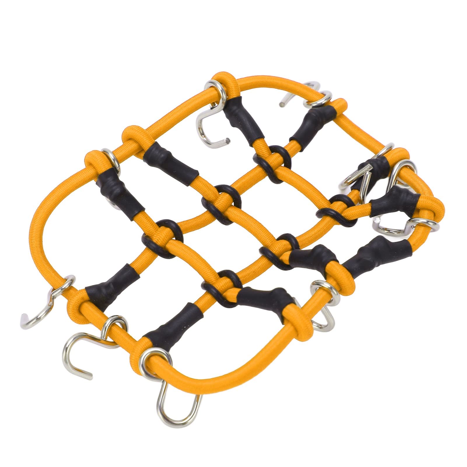 High Strength RC Luggage Rack Elastic Net with Hooks - Durable Rubber Accessory for Remote Control Trucks (Yellow) | Perfect for Off-Road Adventures & RC Car Customization