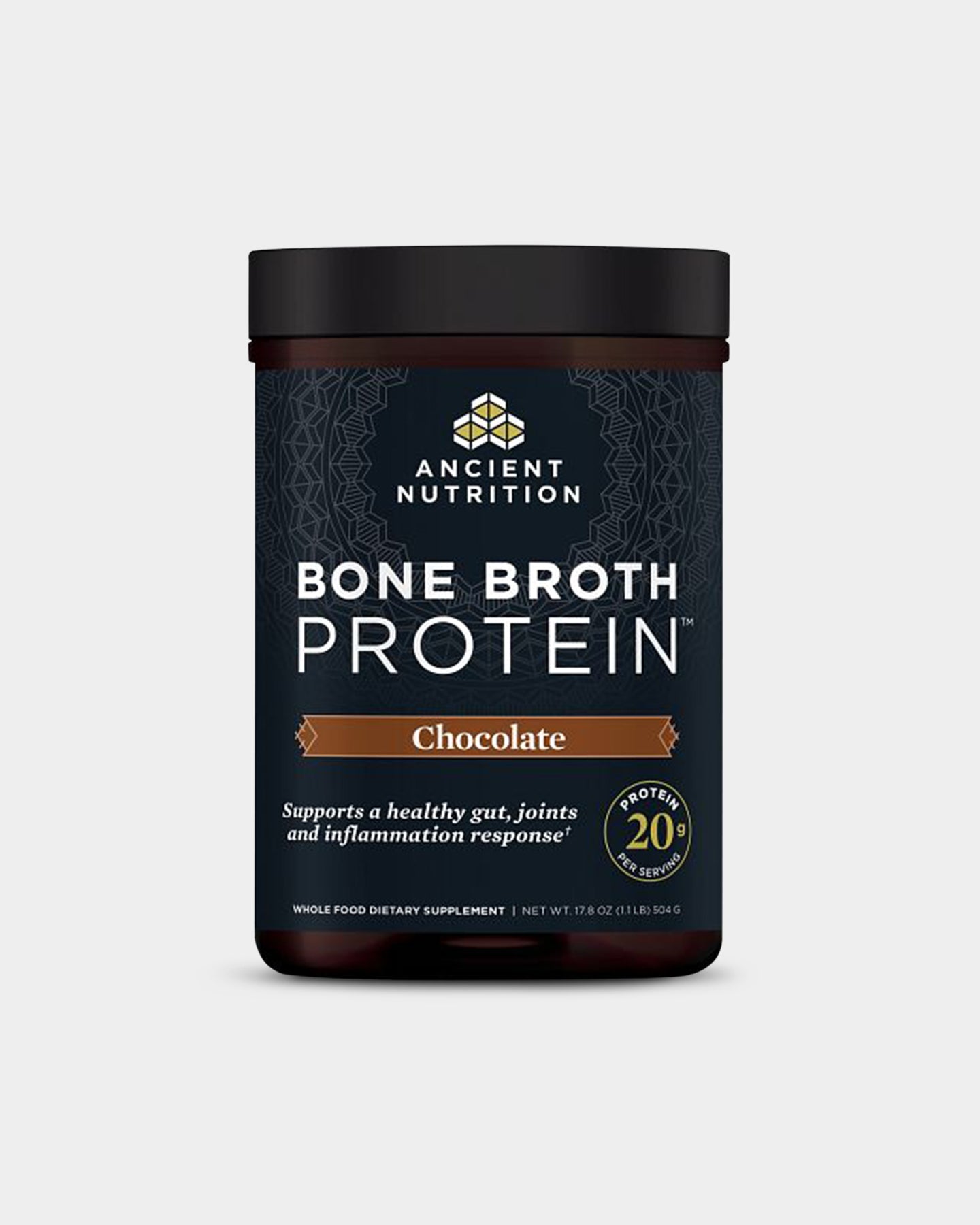 Ancient Nutrition Bone Broth Protein Powder - 20g Protein per Serving | Grass-Fed, Collagen Rich Supplement for Gut Health & Joint Support | Ideal for Smoothies, Soups & Post-Workout Recovery