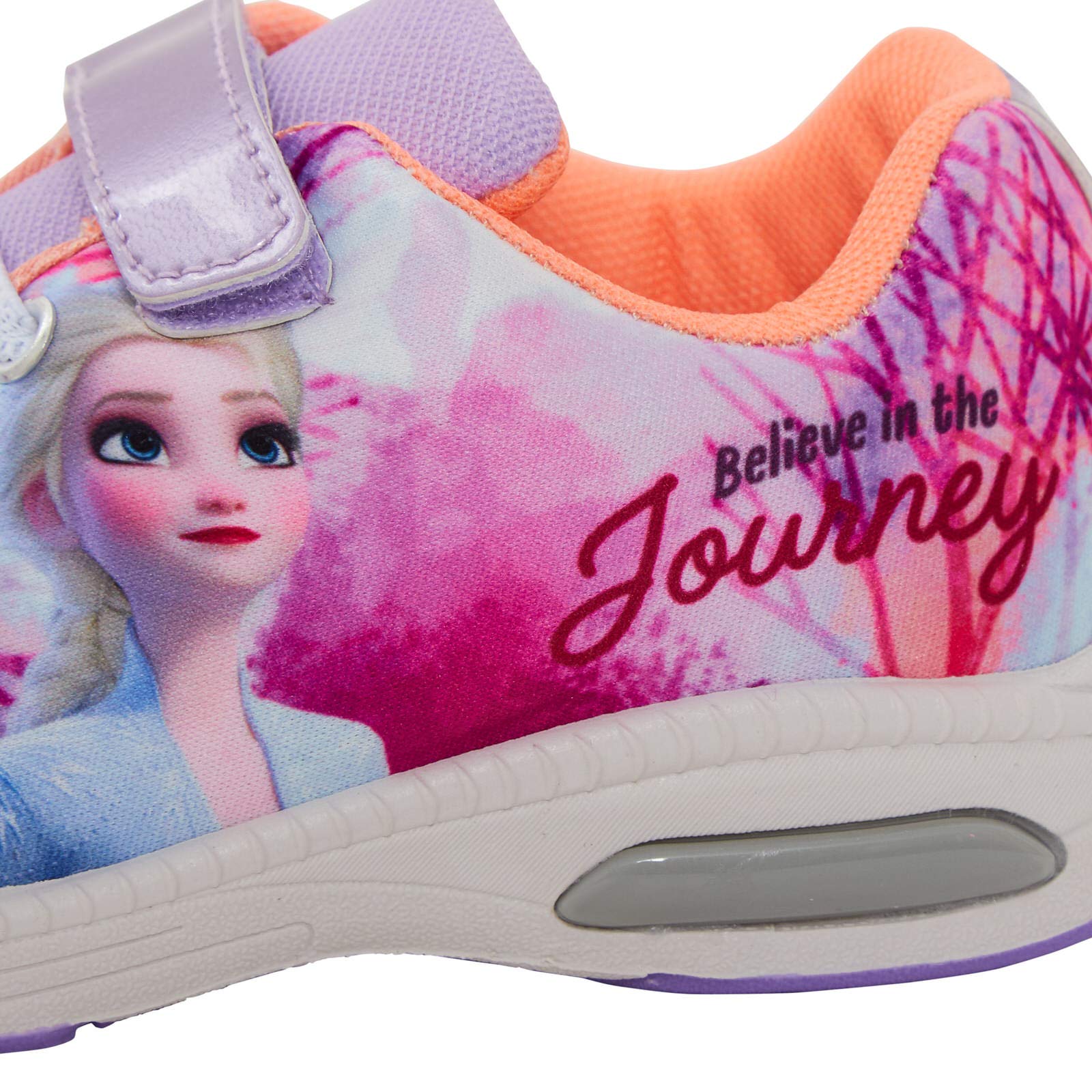 Disney Frozen 2 Kids LED Light Up Sneakers - Elsa & Anna Character Sports Shoes for Girls with Flashing Lights | Perfect for Birthday Gifts, Halloween Costumes & Dance Performances