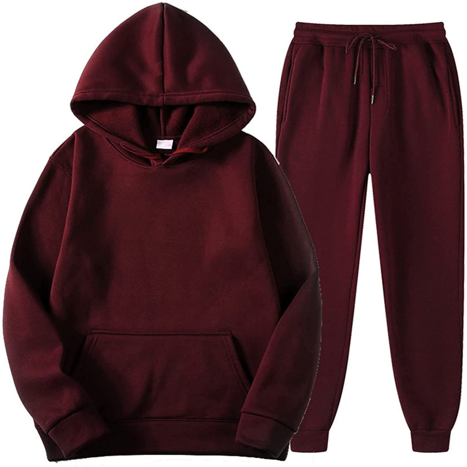 **FIRERO Men's 2-Piece Tracksuit Set - Hooded Athletic Sweatsuit for Casual Wear & Fall Outfits | Gym, Running, Lounge & Street Style**