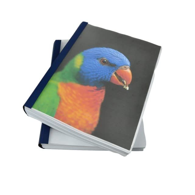 Clear Linen Wrap-Around Thermal Binding Report Covers - 1/4 Inch Spine, Letter Size (8.5x11 Inches), Navy Blue, Portrait Orientation - Pack of 80 (08CB14NAVY) - Ideal for Office Documents, School Reports, Business Presentations & Professional Projects