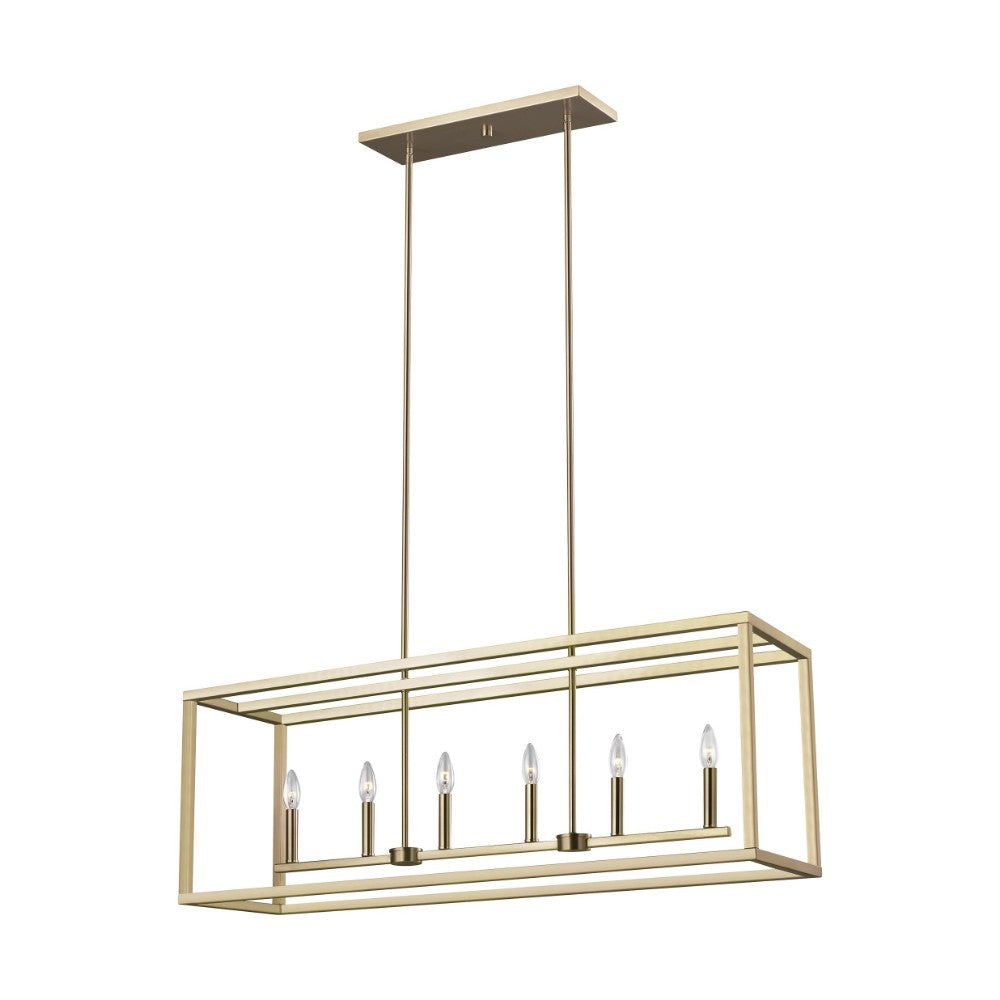 Moffet 6-Light Modern Farmhouse Island Pendant Lighting Fixture - Perfect for Kitchen, Dining Room, and Breakfast Nook