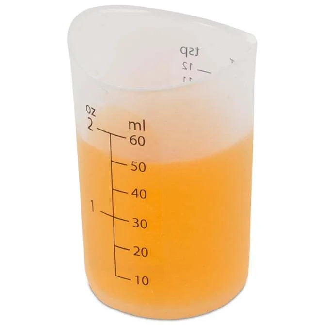 Flex it Mini Measuring Cup - 2oz/60ml Silicone Squeeze Cup for Cooking, Baking, Medicine & Crafts - Dishwasher Safe, BPA Free (Great for Liquid Ingredients, Essential Oils & DIY Projects)