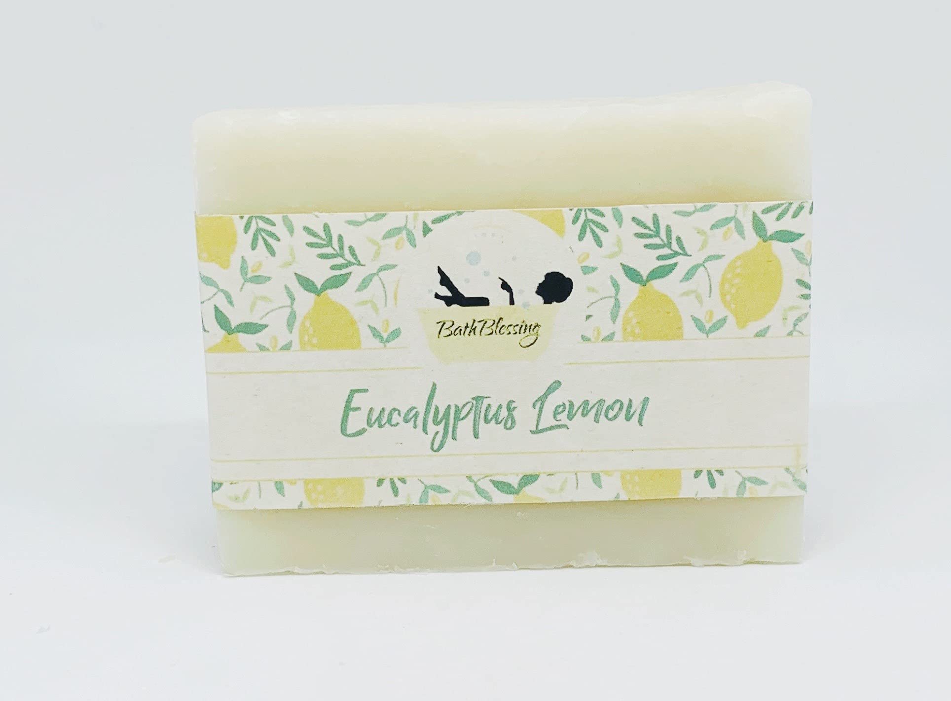 Natural Eucalyptus Lemon Soap Bar - Refreshing & Antibacterial Handmade Soap for Shower, Bath & Gift - Organic Essential Oils for Skin Care & Aromatherapy