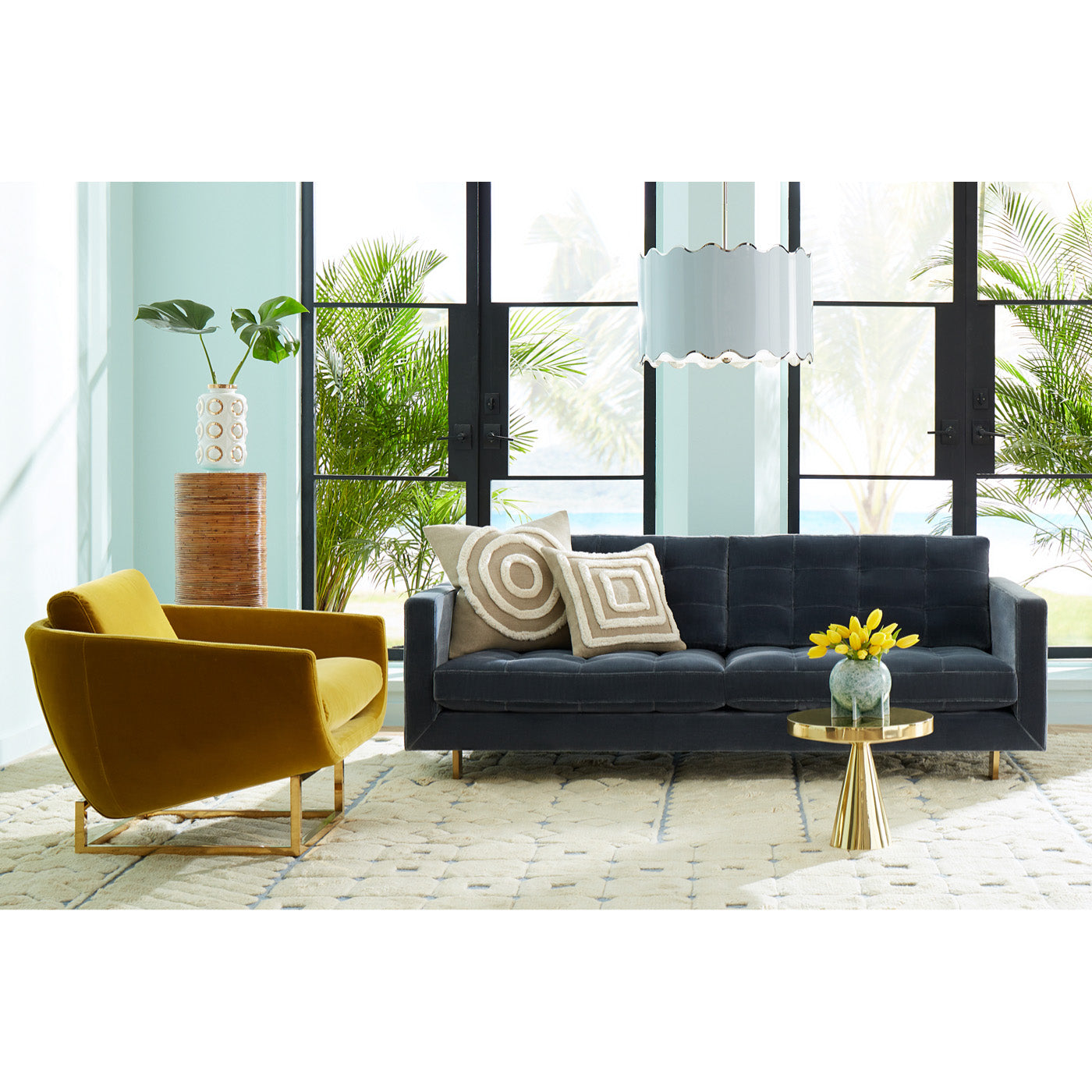 Pimlico Squares Pillow - Stylish Decorative Throw Pillow for Sofa, Bed & Home Decor - Perfect for Living Room, Bedroom & Cozy Spaces
