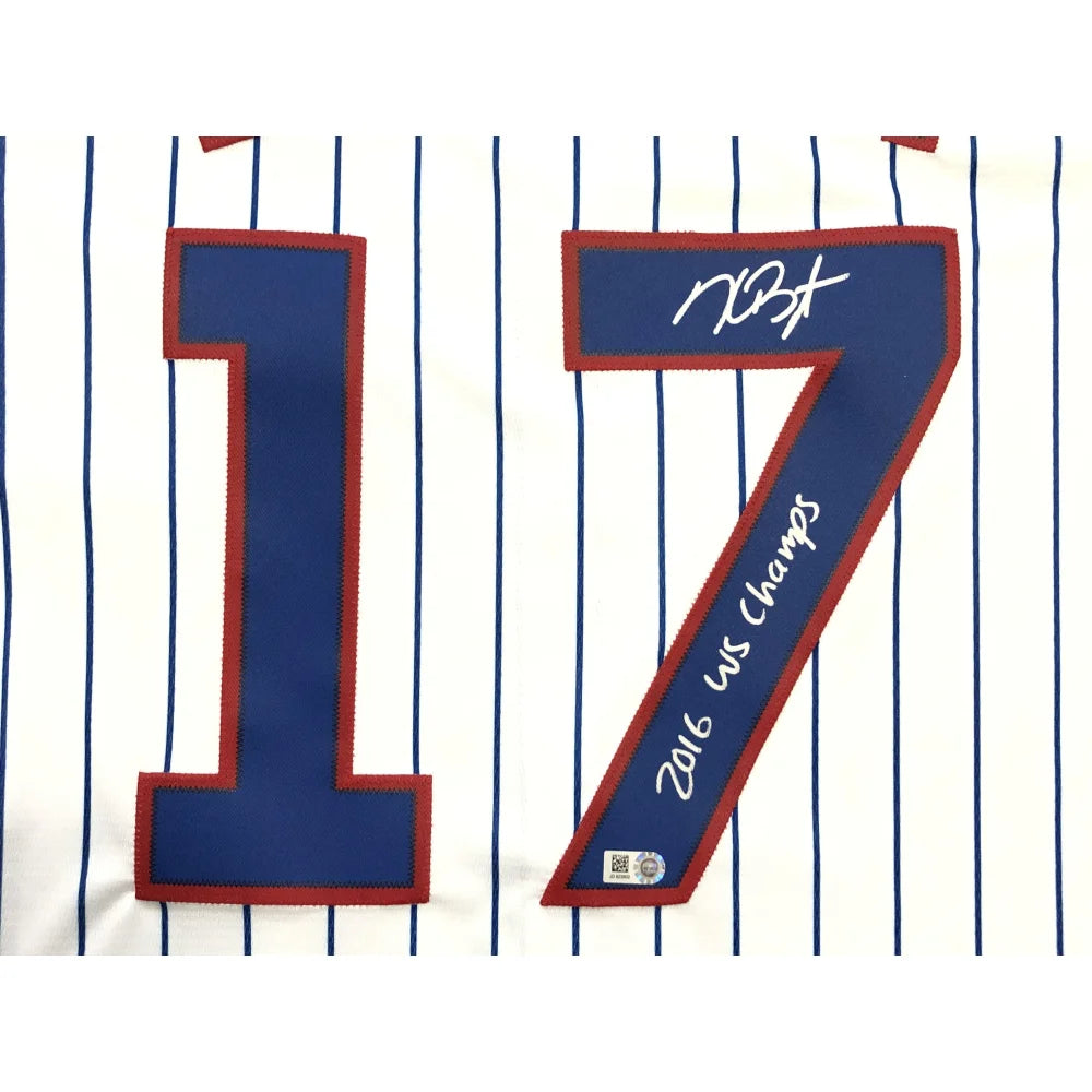Authentic Kris Bryant Signed 2016 World Series Champions Cubs Jersey with MLB COA - Perfect for MLB Memorabilia Collectors & Chicago Cubs Fans