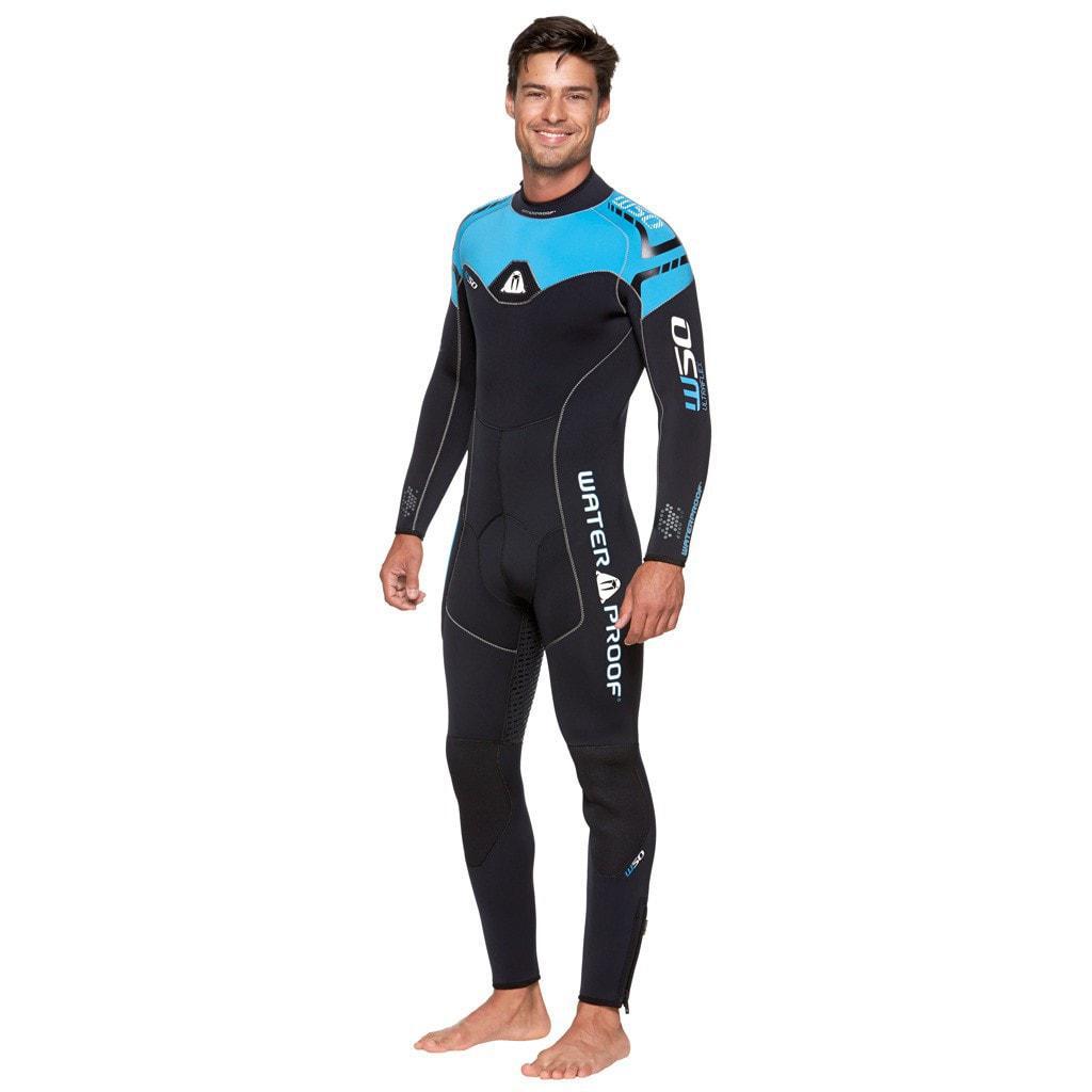 Waterproof W50 5mm Men's Wetsuit for Scuba Diving, Surfing & Snorkeling - Thermal Protection Neoprene Suit