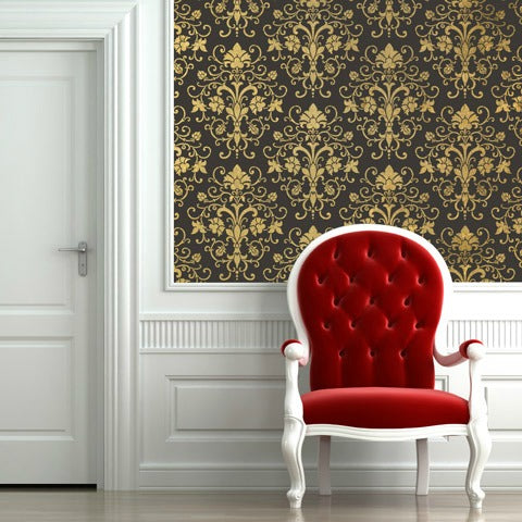 Elegancia Allover Stencil - Reusable DIY Craft Stencils for Painting, Scrapbooking & Home Decor | Perfect for Wall Art, Furniture, Fabric & DIY Projects