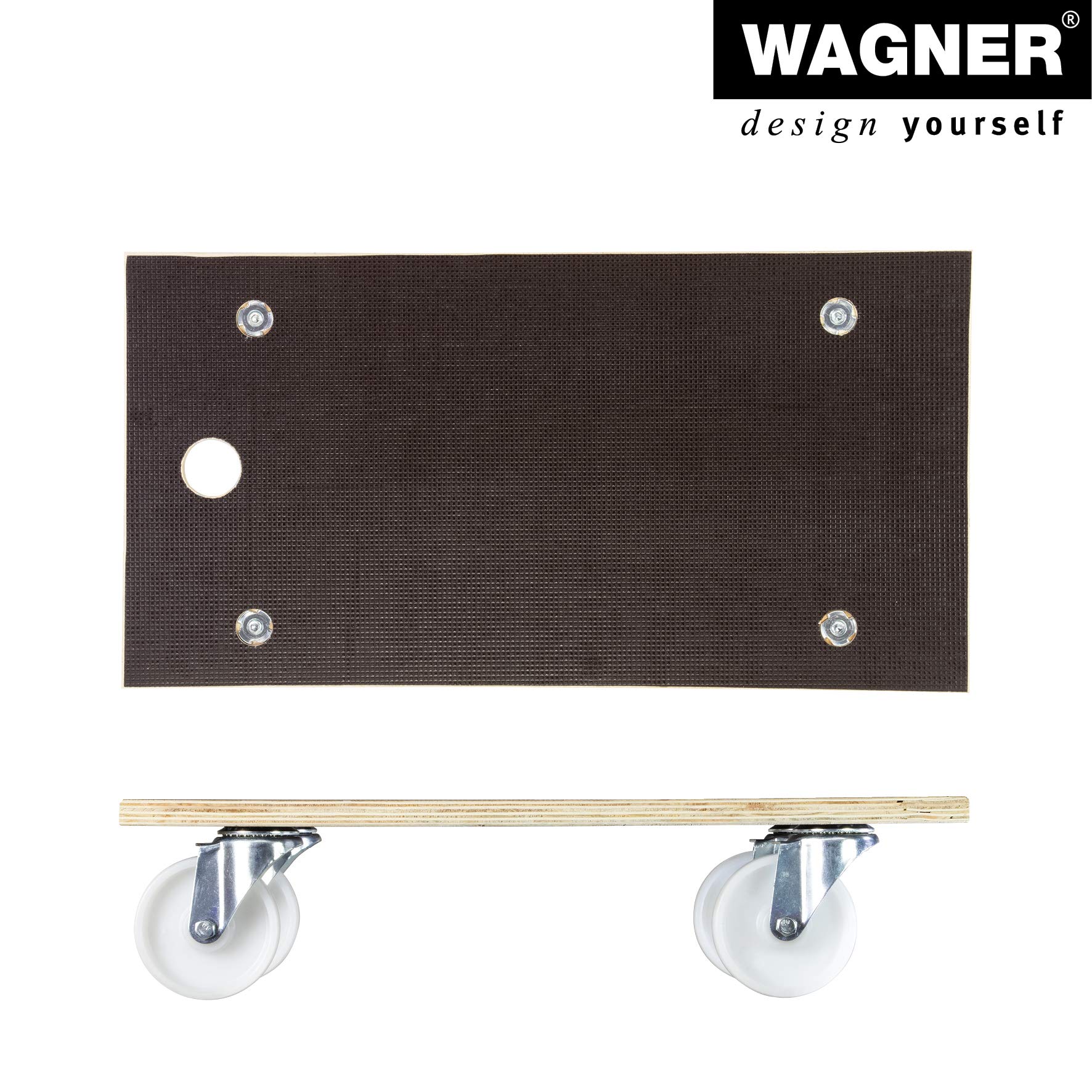 Heavy Duty Moving Dolly 57.5 x 30 cm - 400kg Capacity Hand Truck for Boxes, Appliances & Furniture with Non-Slip Surface & Carrying Handle | FSC Certified | Perfect for Home Moving, Warehouse & Office Relocation