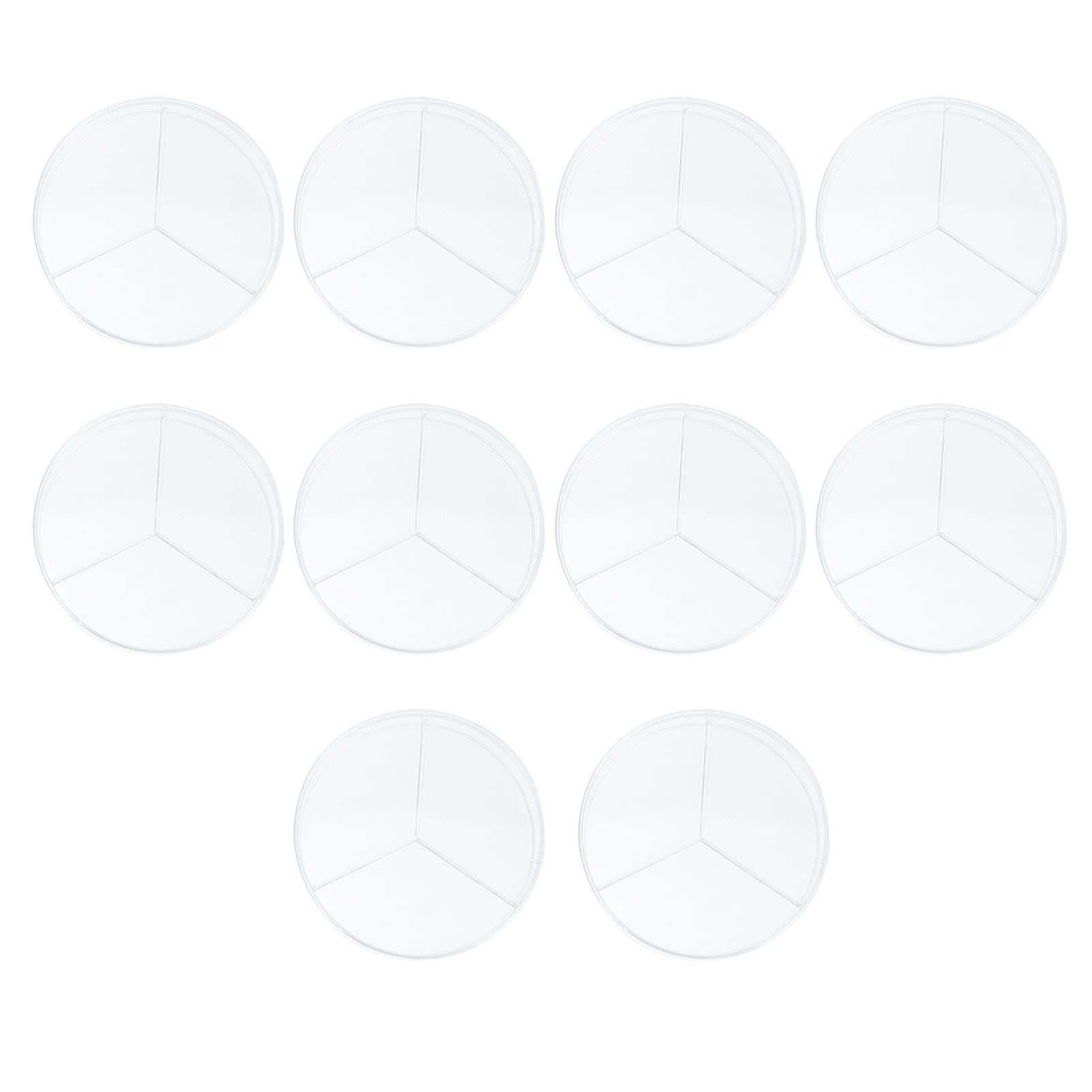 10pcs Plastic Petri Dishes with Lids - Laboratory Grade for Science Projects, Cell Culture, Bacteria Growing | Ideal for School Labs, Home Science Experiments & Microbiology Studies