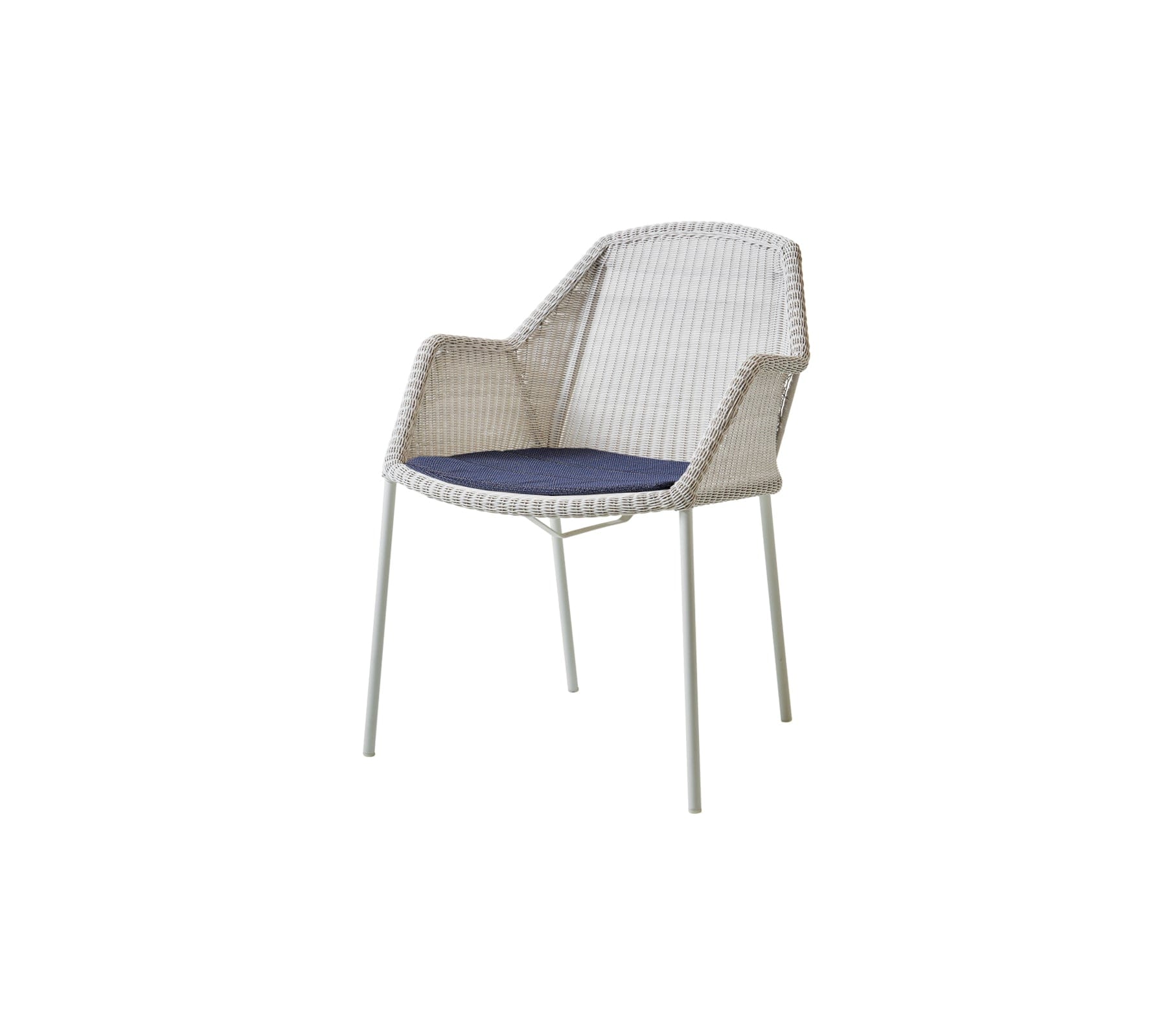 Breeze Stackable Outdoor Dining Armchair Set of 2 - Weather-Resistant Patio Chairs for Backyard, Poolside & Garden Relaxation