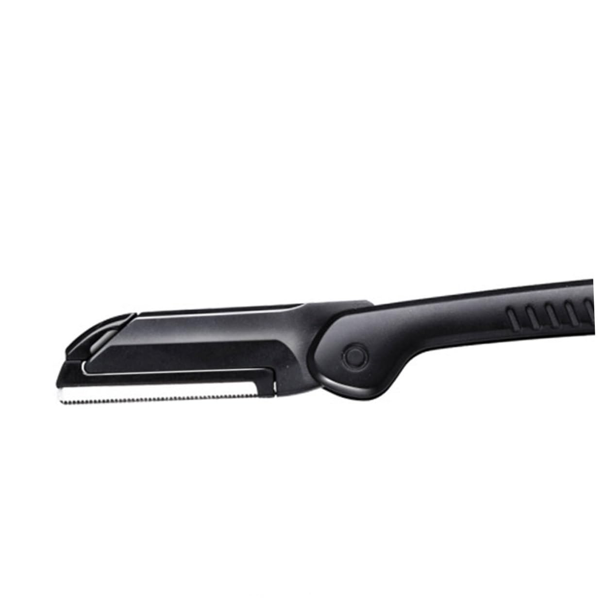 FRCOLOR 10-Pack Portable Eyebrow Trimmer & Facial Hair Shaver - Rechargeable Eyebrow Shaper Kit with Precision Blades for Women & Men | Perfect for Travel, Home Use, and Eyebrow Grooming