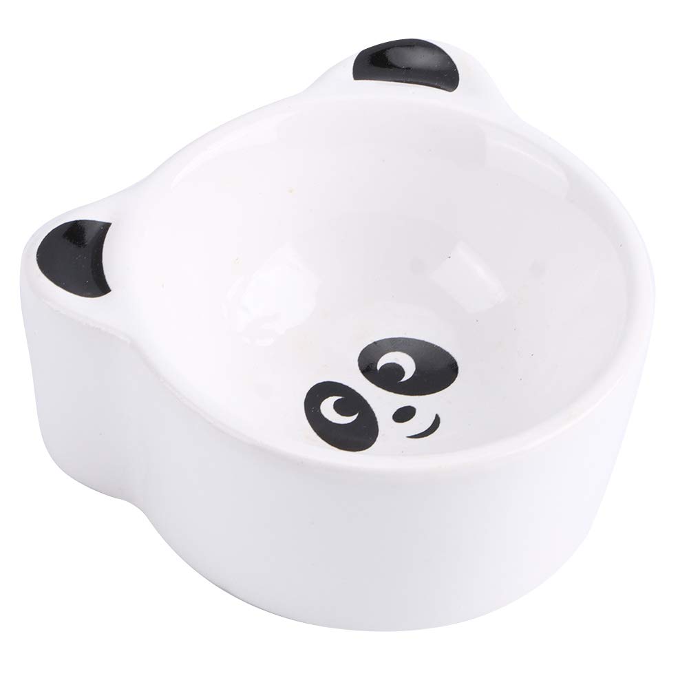 Valentine's Day Carnival Ceramic Pet Food & Water Bowl - Panda Design for Hamsters, Gerbils, Mice & Pigeons | Durable Feeding Dish for Small Pets | Perfect for Cages, Travel & Home Use