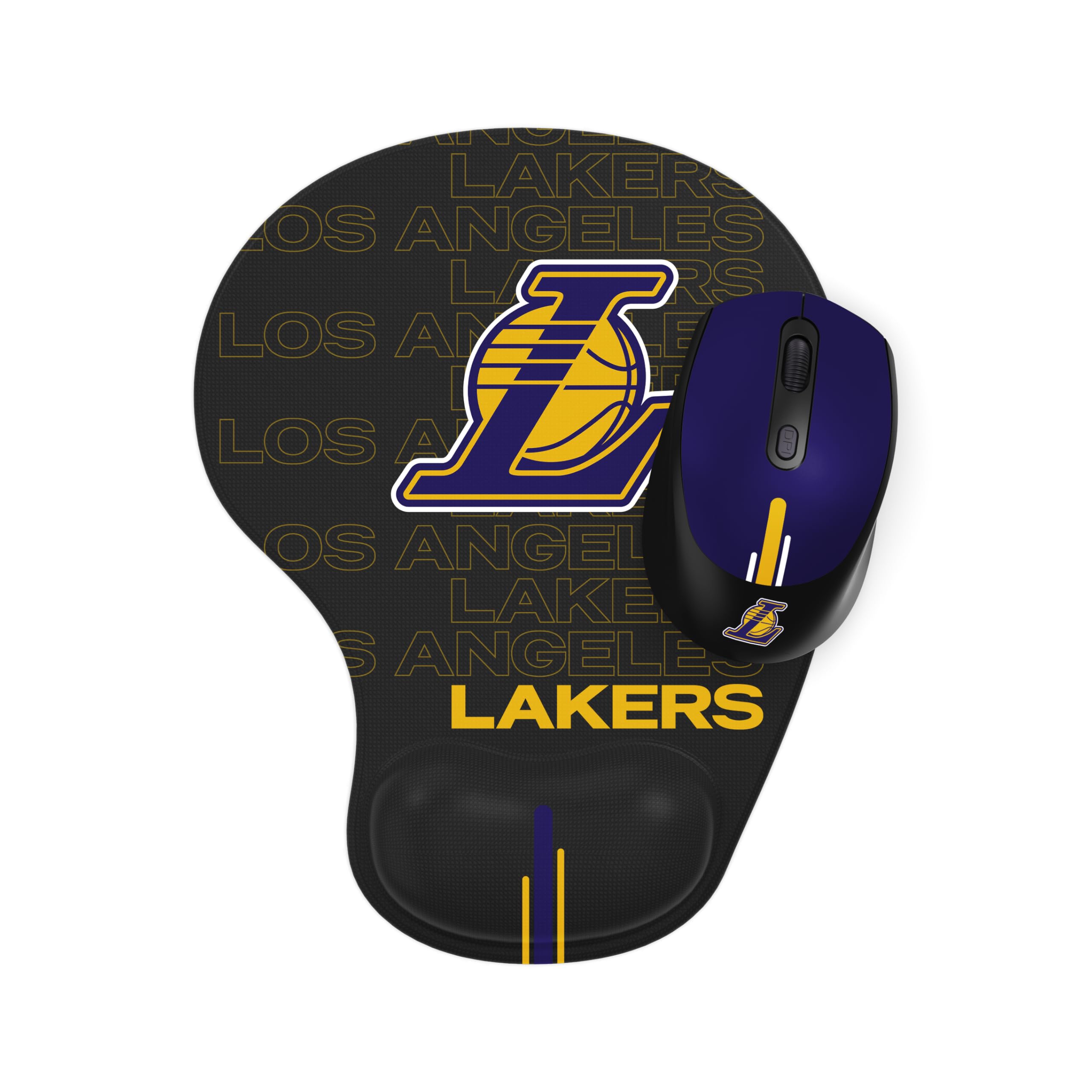 SOAR NBA Wireless Gaming Mouse with RGB Lighting & Large Mouse Pad - Ergonomic Design for PC, Laptop, Mac - Perfect for Basketball Fans, Gamers, Office Work & Home Use