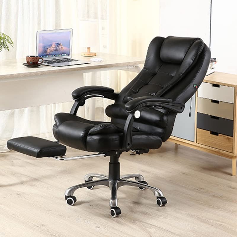 Premium Ergonomic Gaming Chair with Massage - PU Leather Office Chair, Reclining Computer Chair with Swivel & Height Adjustment for Home, Office & Gaming Setup