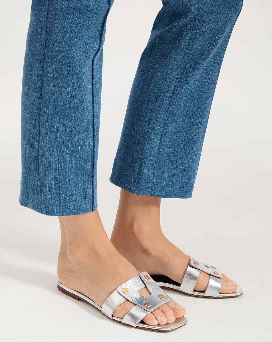 Via Slide Sandal - Women's Comfortable Summer Slide Sandals with Soft Cushioning for Beach, Pool, and Casual Wear
