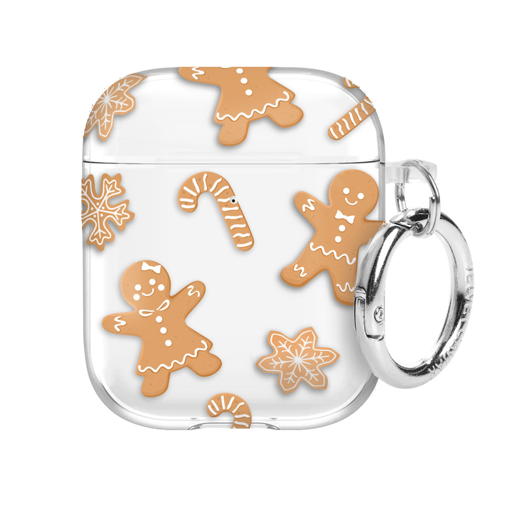 Festive Holiday Gingerbread AirPod Case - Cute Christmas Design for AirPods 1/2/3 & Pro - Perfect for Gifts, Travel & Winter Decorations