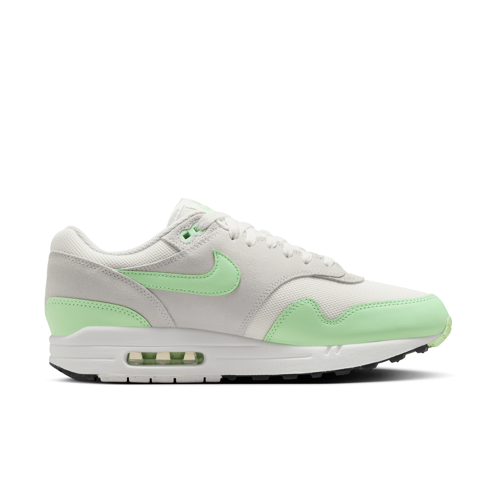 Nike Air Max 1 Essential Running Shoes - Summit White/Vapor Green - Comfortable Athletic Sneakers for Men & Women | Perfect for Gym, Jogging & Casual Wear