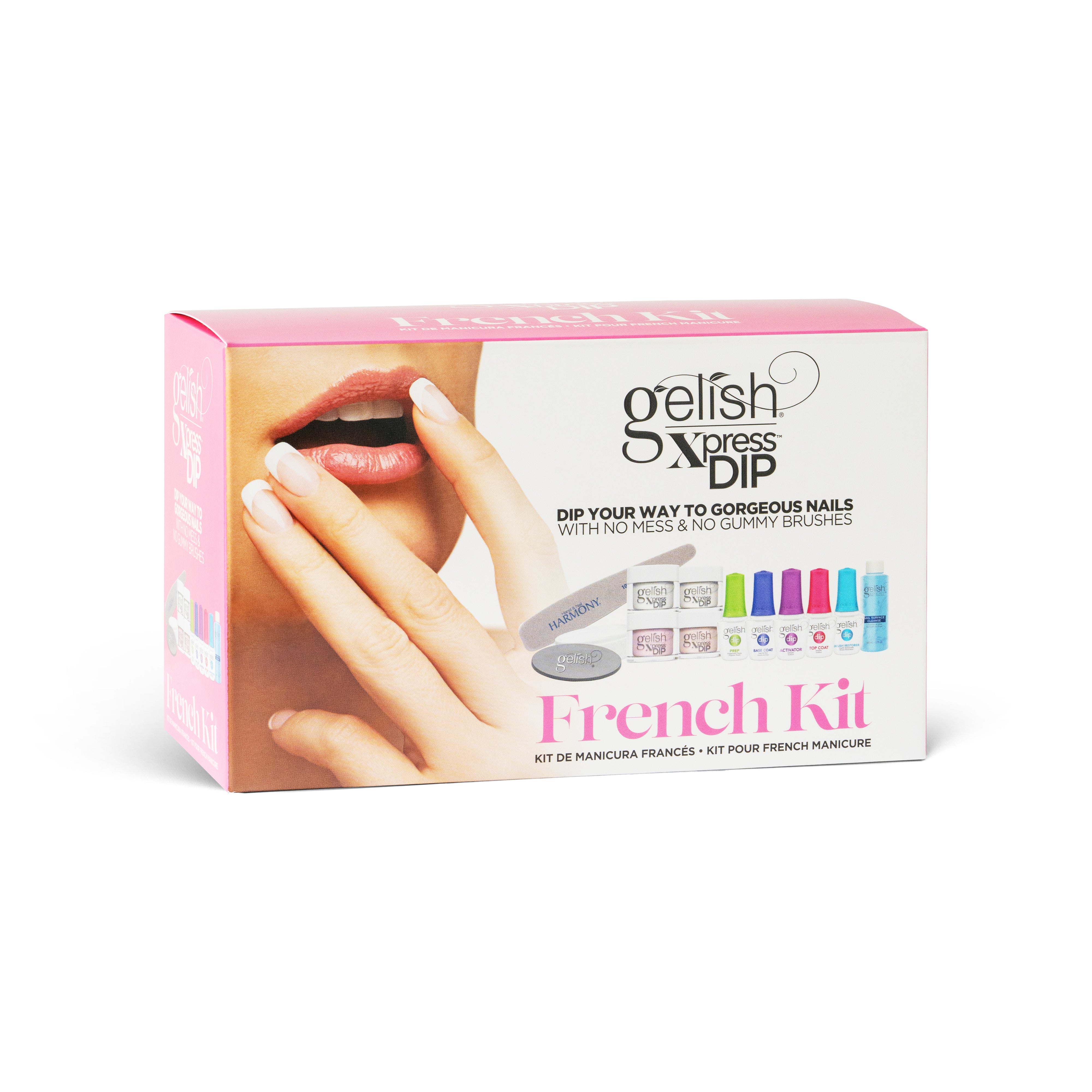 Gelish Dip French Kit - Professional Nail Dip Powder System for Salon-Quality Manicures at Home | Perfect for DIY Nails, Special Occasions & Gift Giving