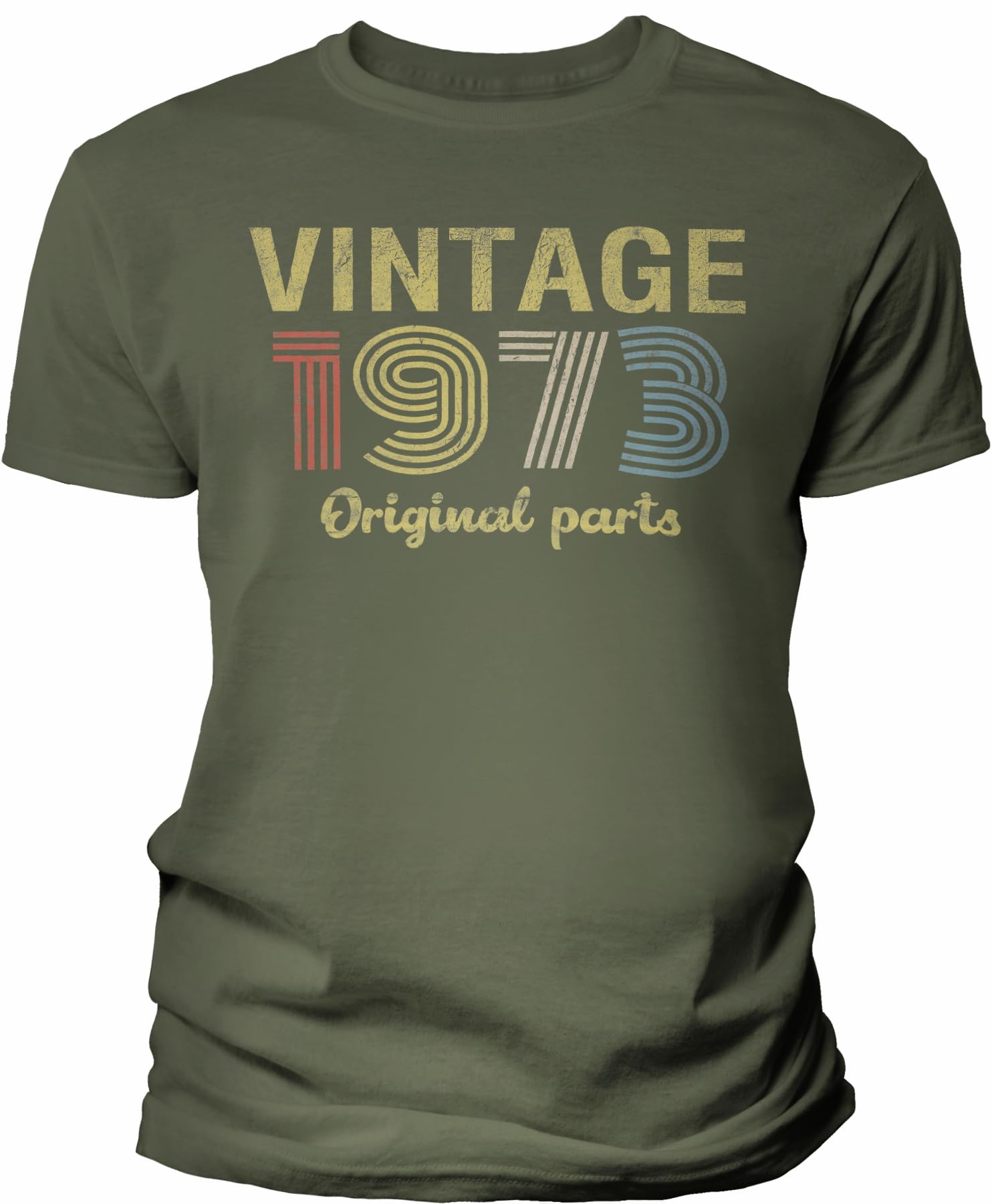 1973 Vintage Original Parts 52nd Birthday Gift for Men - Retro 52nd Birthday T-Shirt - Perfect for 52nd Birthday Parties, Gag Gifts & Nostalgic Celebrations