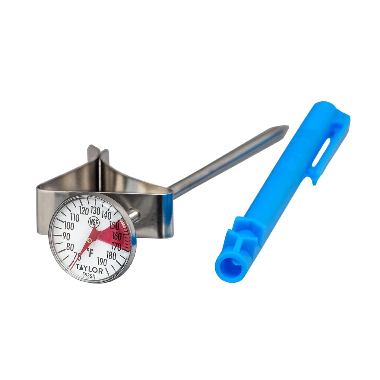 Digital Food Thermometer for Coffee, Tea & Hot Beverages - Instant Read, Stainless Steel Probe - Perfect for Home Brewing, Barista & Kitchen Use