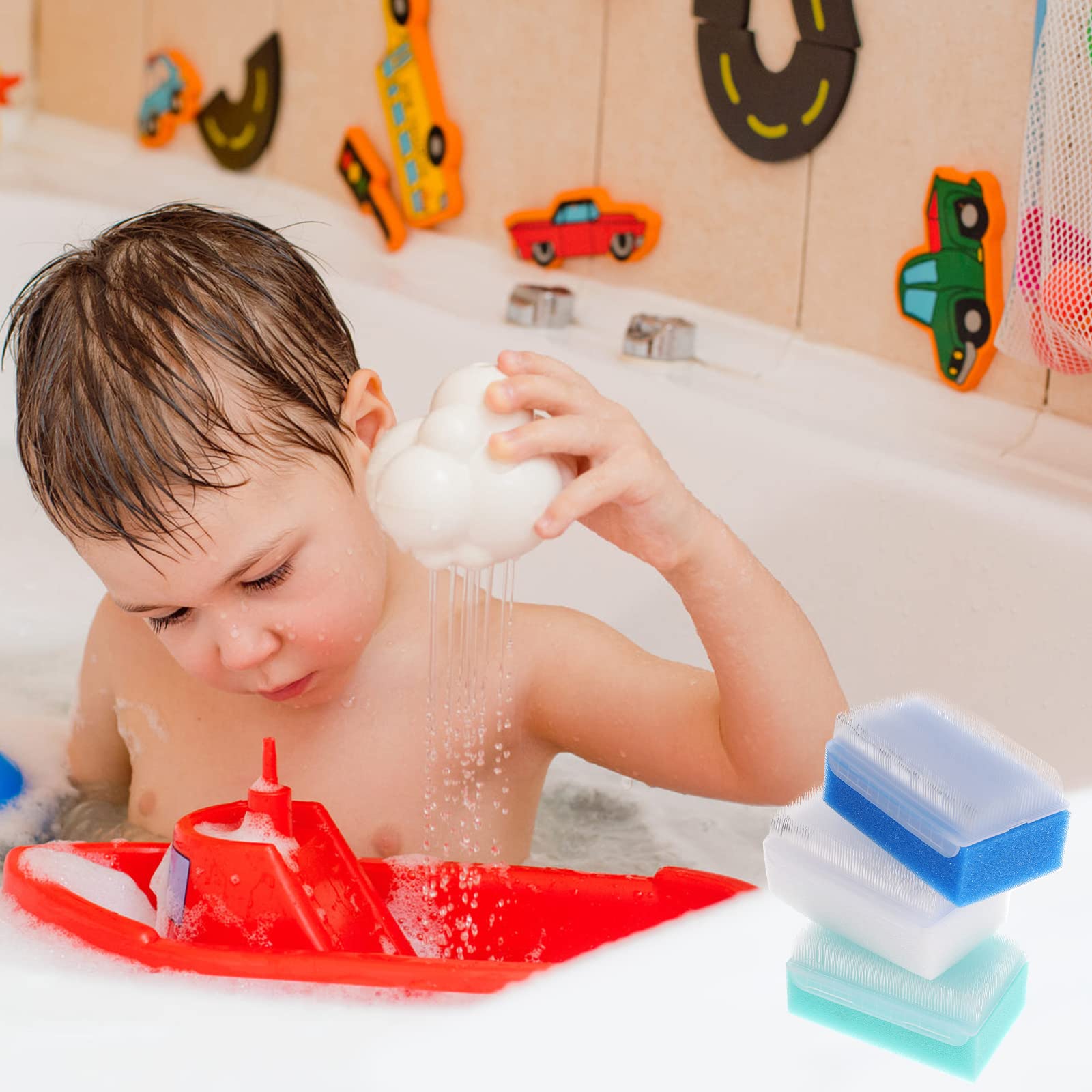 HEALLILY 3-Piece Sensory Brush Set for Toddlers & Kids - Soft Autism Sensory Processing Tools, Infant Hair Scalp Massager & Surgical Scrub Brush - Perfect for Sensory Therapy, Bath Time & Hand Washing
