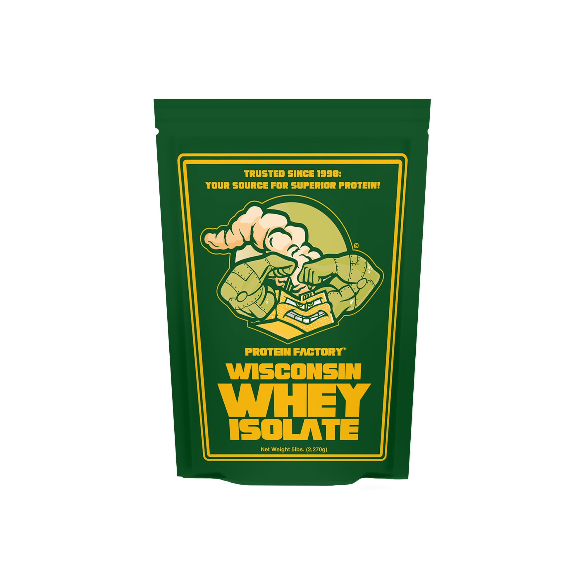 **Wisconsin Unflavored Whey Protein Isolate - 5 lbs (75 Servings) | 90% Pure Protein, Lactose & Fat-Free | Muscle Growth & Recovery Supplement for Athletes & Fitness Enthusiasts | Ideal for Post-Workout Shakes, Smoothies & Baking**