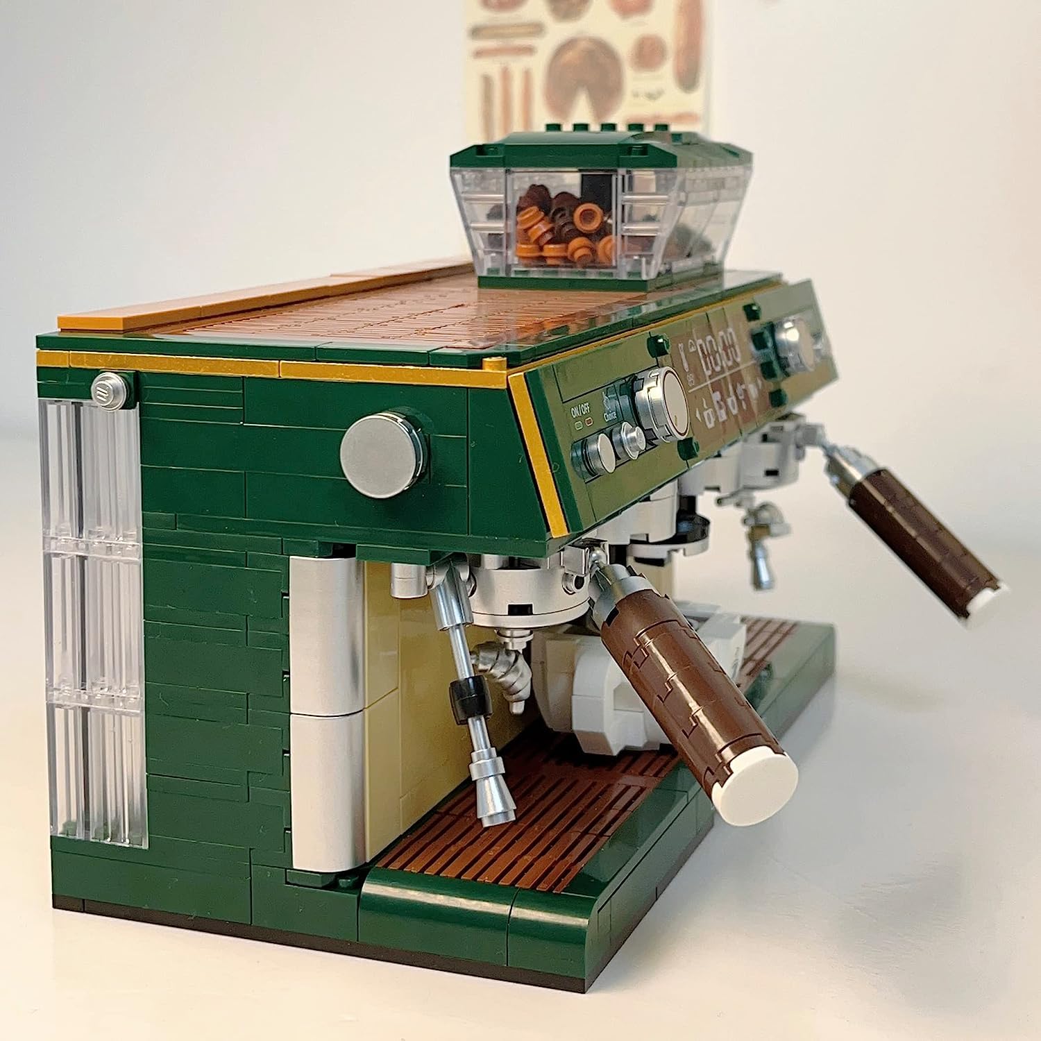 Mini Coffee Machine Building Blocks Kit - Creative Model Construction Set with Collectible Mini Bricks, Perfect Gift for Kids & Adults - Great for STEM Learning, Office Decor & Coffee Lover Collections