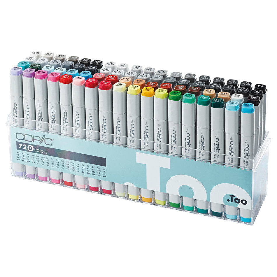 Copic Classic Marker Pen Set of 72 - Professional Alcohol-Based Art Markers for Sketching, Illustration & Manga Drawing - Perfect for Artists, Designers & Crafters