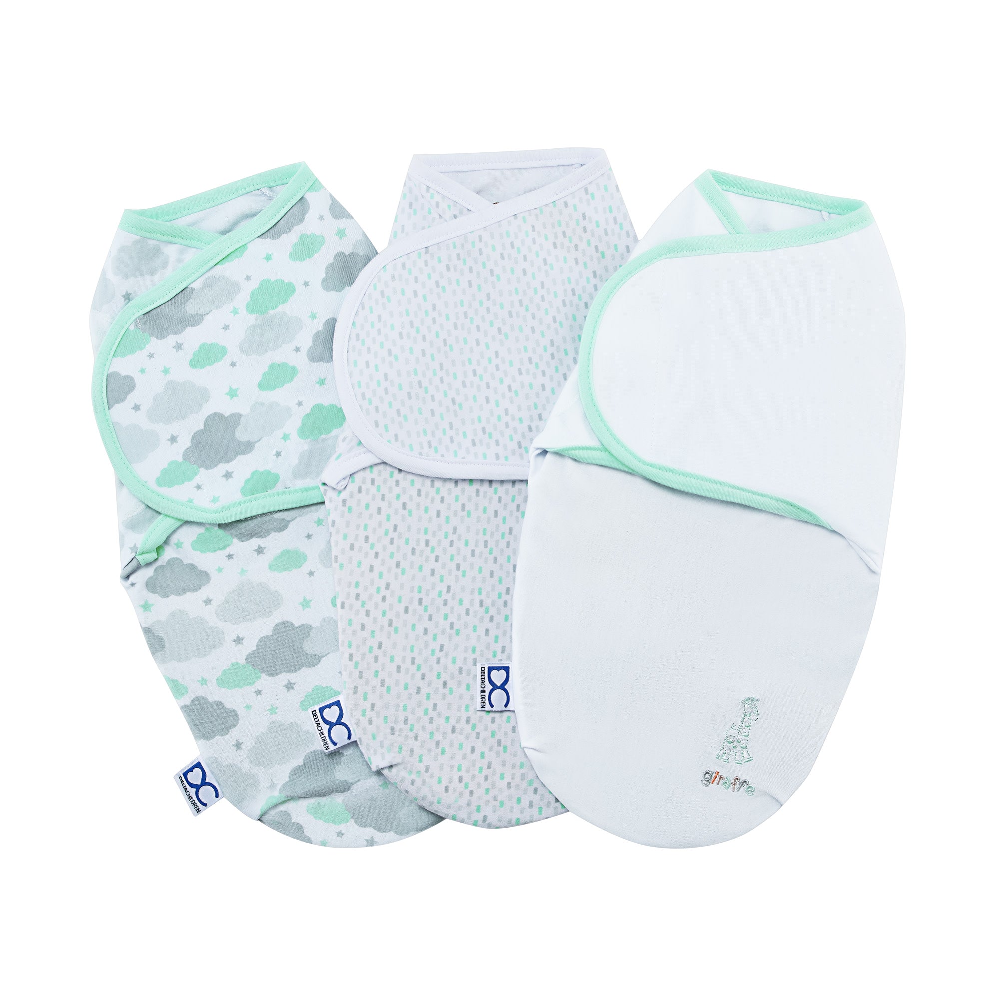 Little Lambs Adjustable Swaddle Wrap - Large Size (3 Pack) for Babies 3-6 Months | 14-18 lbs | Soft & Breathable Baby Wrap Blanket for Safe Sleep, Swaddling & Comfort - Perfect for Newborns, Infants & Nursery Essentials