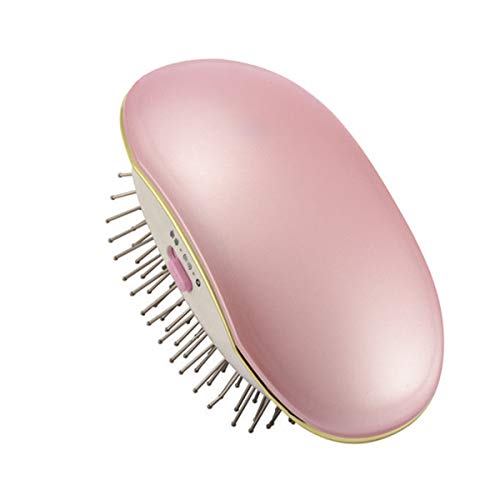 OhhGo EPortable Electric Ionic Hairbrush - Mini Travel Hair Brush with Massage Function, Pink | Perfect for On-The-Go Styling & Salon-Quality Hair Care at Home