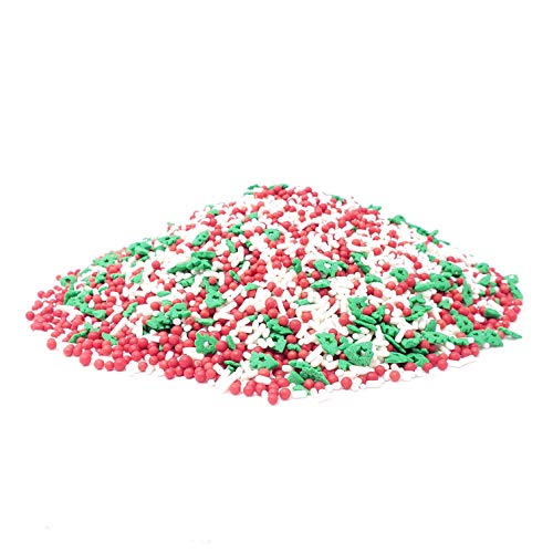 Festive Flurry Christmas Cupcake Sprinkles 4oz - Holiday Baking Decorations for Cookies, Cakes & Desserts - Candy Retailer