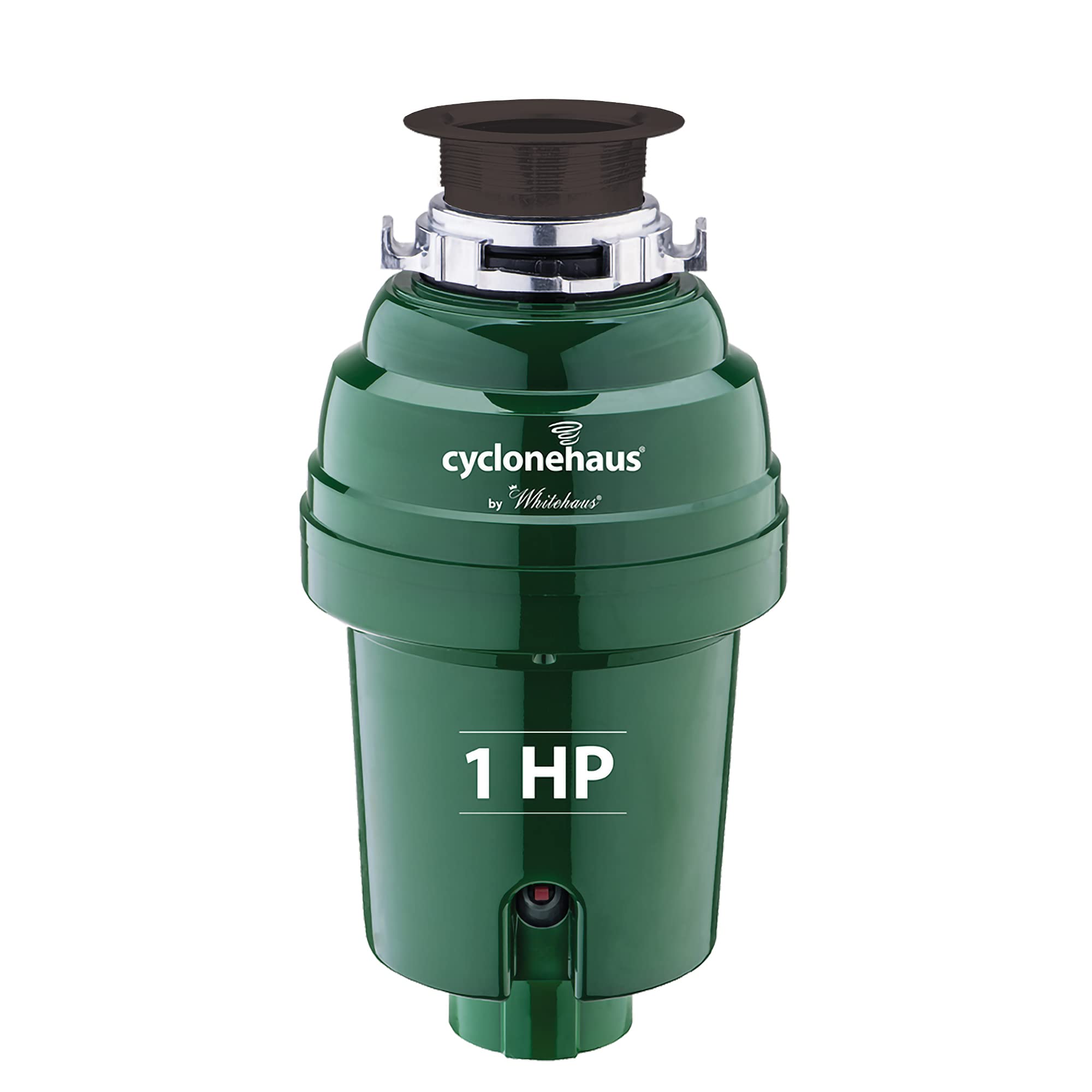 Cyclonehaus High Efficiency Kitchen Garbage Disposal with Solid Brass Flange - Powerful Food Waste Disposer for Home & Commercial Kitchens