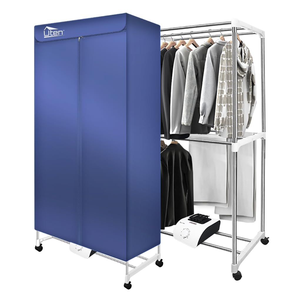 1500W Electric Clothes Dryer Machine with Timer - Portable Laundry Drying Rack & Wardrobe for Apartments, Homes | Fast Drying for Clothes, Blankets, Shoes | Perfect for Small Spaces, Dorms, RV Living & Winter Use