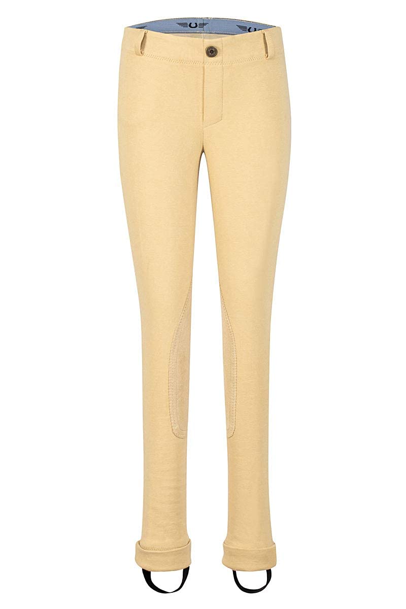 TuffRider Kids Cotton Embroidered Pull-On Jodhpurs - Comfortable Equestrian Riding Pants for Children - Perfect for Horseback Riding Lessons and Stable Activities