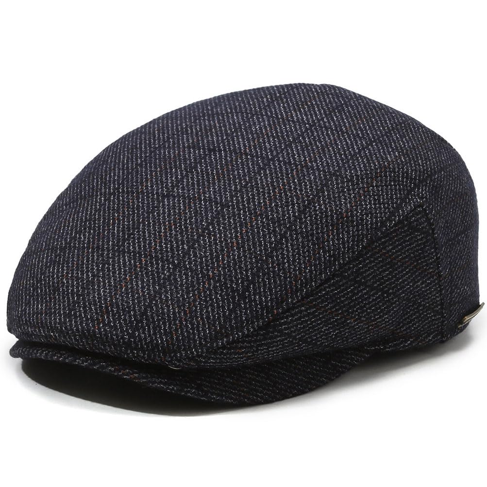 Men's Newsboy Cap with Earflaps - Vintage Flat Ivy Gatsby Golf Cabbie Hat for Winter - Perfect for Outdoor Activities, Golfing, and Cold Weather Fashion
