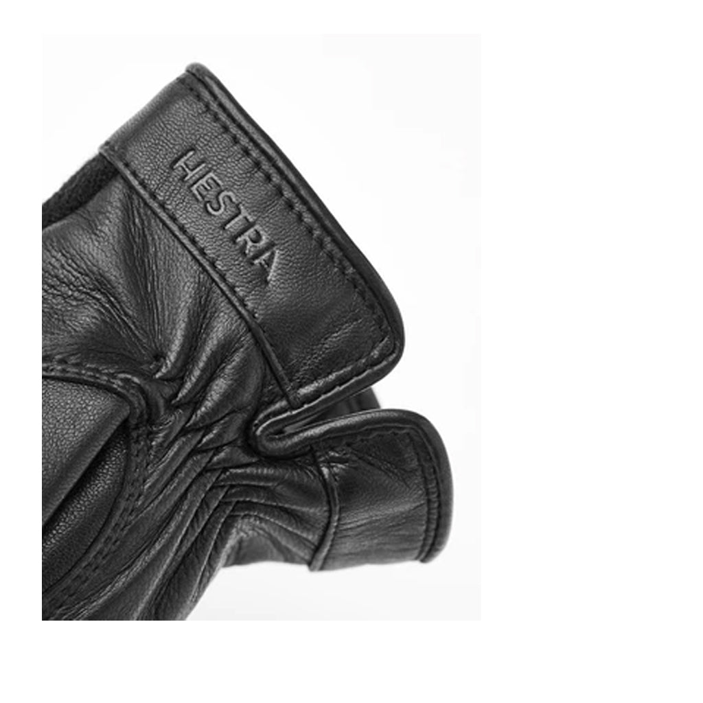 Hestra Women's Saga Mitten in Black/Black - Premium Winter Gloves for Outdoor Activities, Skiing, Snowboarding & Cold Weather Protection