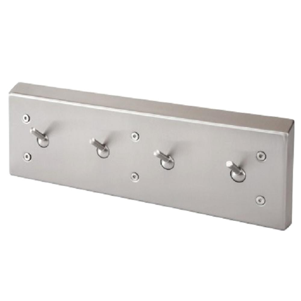 Bradley SA41 Satin Finish Tension Towel Hook Strip - Durable Bathroom & Kitchen Towel Holder for Home & Office Use
