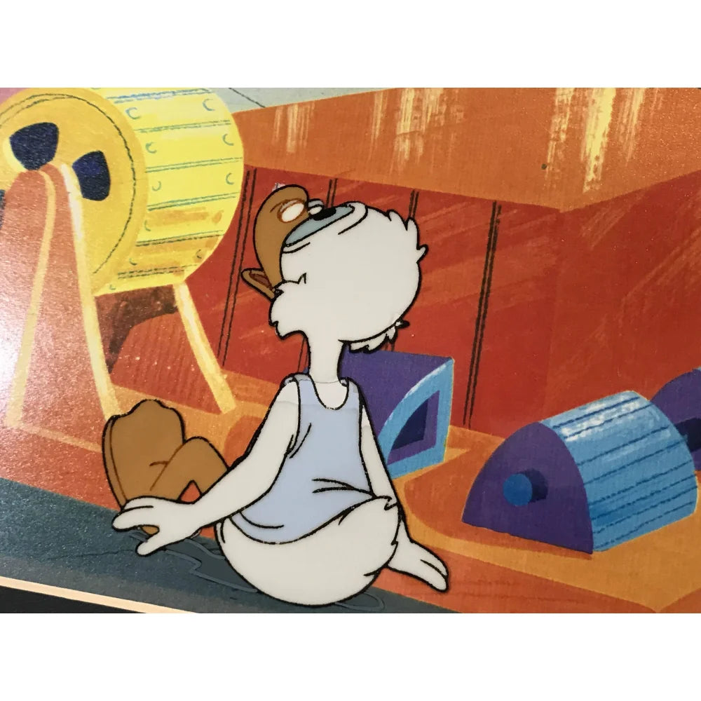 Original Ducktales 90s TV Show Production Sketch Drawing & Cell with COA 1/1 - Disney Animation Collectible for Fans & Art Enthusiasts - Perfect for Home Decor, Gift, or Disney Memorabilia Collection