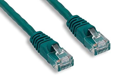 Cat 6 Ethernet Cable 50ft, Unshielded Green Network Cable - High Speed Internet Cable for Gaming, Streaming & Home Office (Compare at Amazon Price Save 10%)