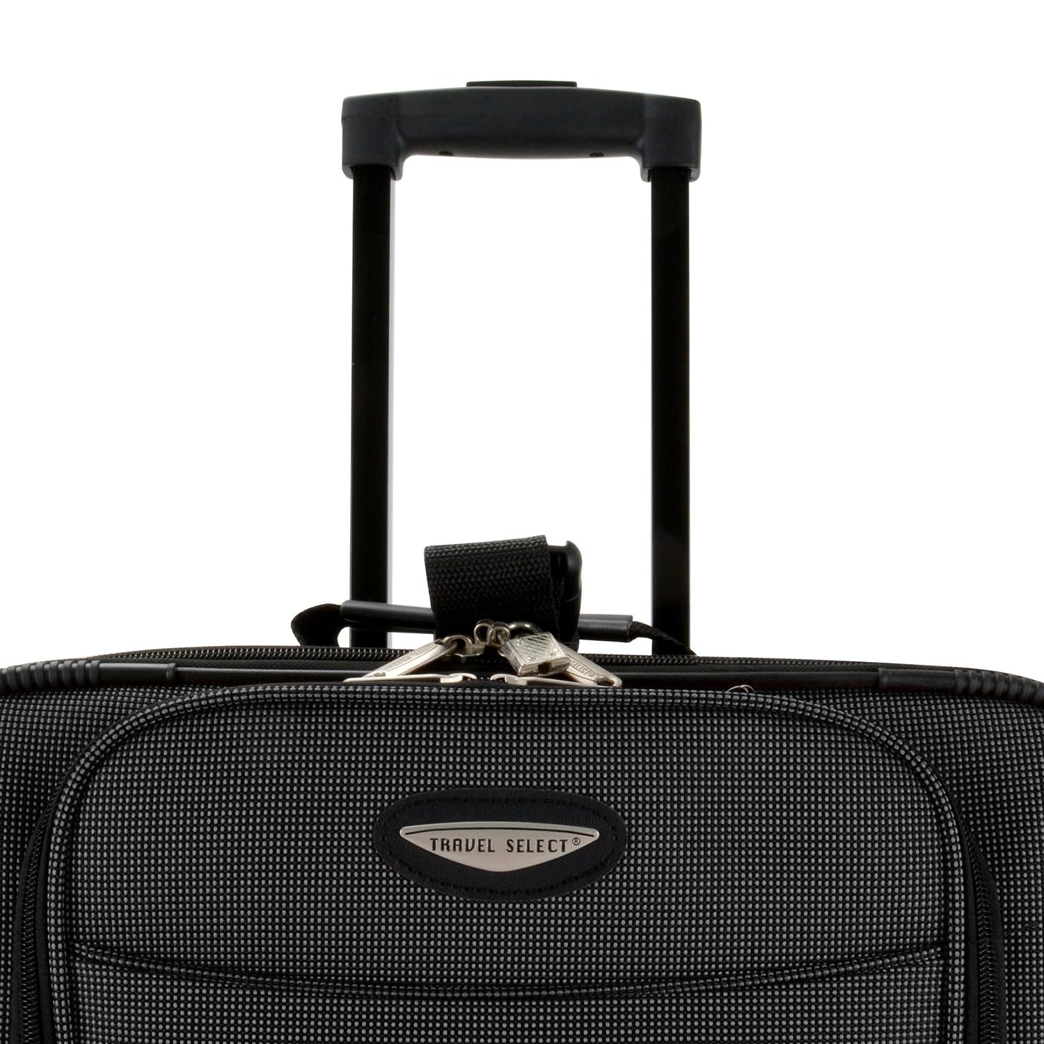 Travel Select Amsterdam Softside Expandable Carry-On Luggage 21 Inch - TSA Approved Lightweight Suitcase with Spinner Wheels (Gray) - Perfect for Air Travel, Business Trips & Weekend Getaways