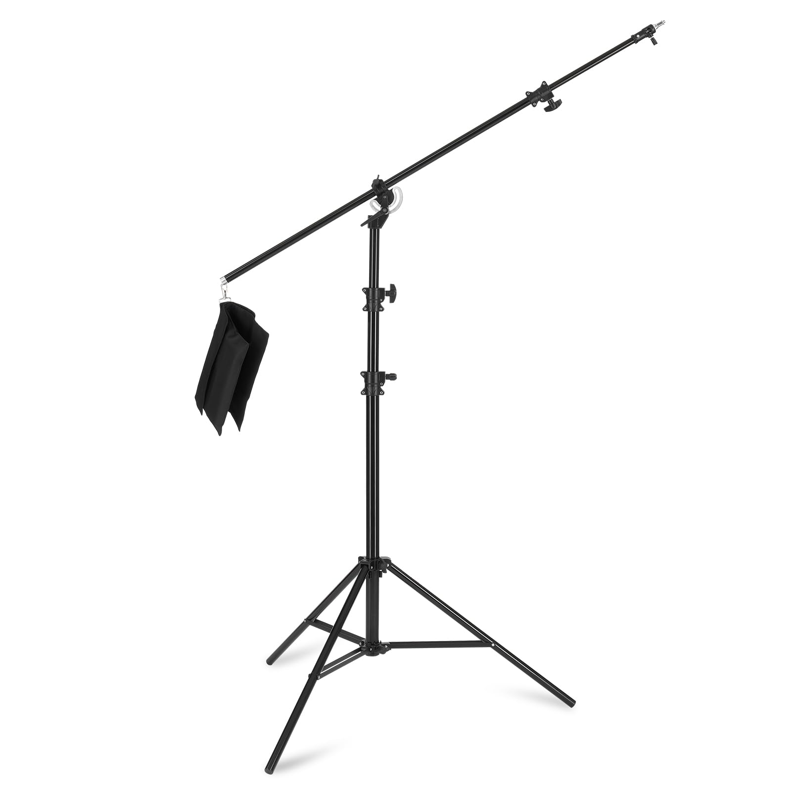 JINBEI 16.4FT/500cm Heavy Duty Boom Arm Stand with Sandbag - 22LBS Load Capacity, 360° Rotatable Adjustable Aluminum Holding Arm for Studio Photography & Video Lighting (Perfect for Product Shoots, YouTube Videos & Professional Studio Setups)