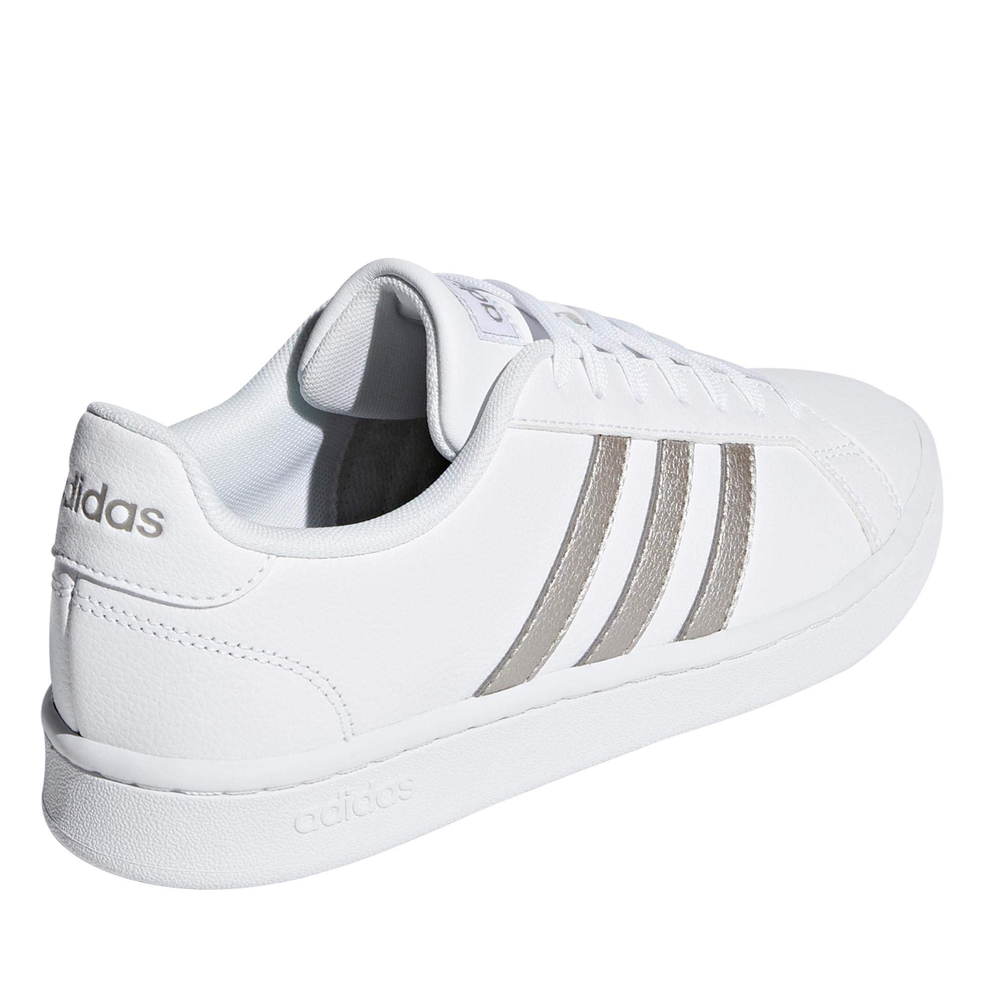 Adidas Grand Court Women's Sneakers - Comfortable White Tennis Shoes for Women | Casual Walking & Gym Workout Shoes | Perfect for Running, Training & Everyday Wear