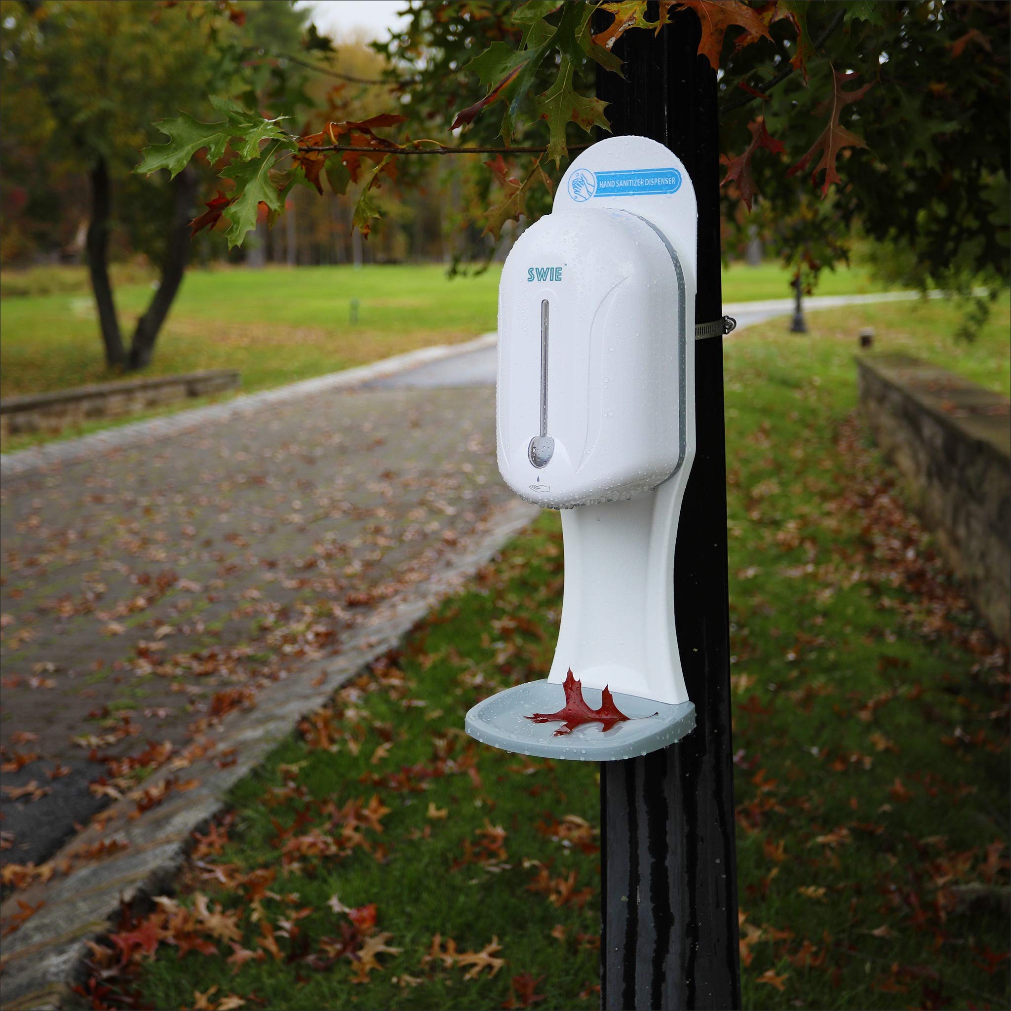 All-Weather Wall Mounted Hand Sanitizer & Soap Dispenser - Indoor/Outdoor Use for Home, Office, Restaurant, and Public Spaces